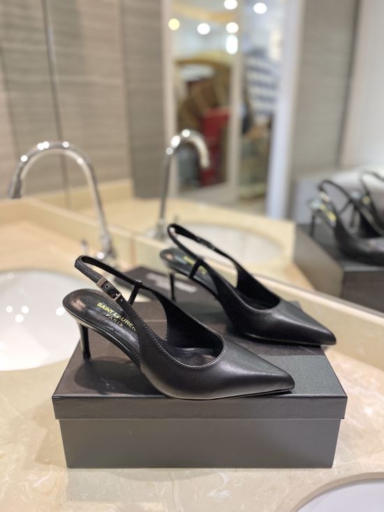 Yves Saint Laurent Genuine Leather Heels with Premium Leather Sole