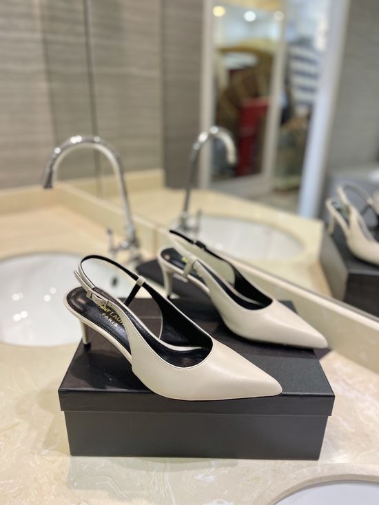Yves Saint Laurent Genuine Leather Heels with Premium Leather Sole