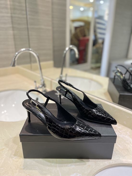 Yves Saint Laurent Genuine Leather Heels with Premium Leather Sole