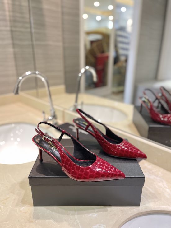 Yves Saint Laurent Genuine Leather Heels with Premium Leather Sole
