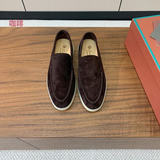 Loro Piana Smooth Leather Loafers Soft Lining Durable Outsole