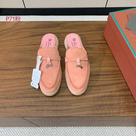 Loro Piana Premium Suede Loafers Hand Stitched Comfortable Sole