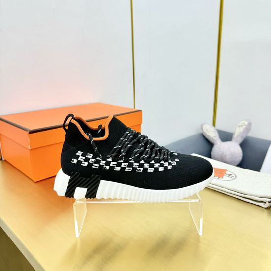 Hermes Classic Color Block Casual Comfortable Walking Shoes