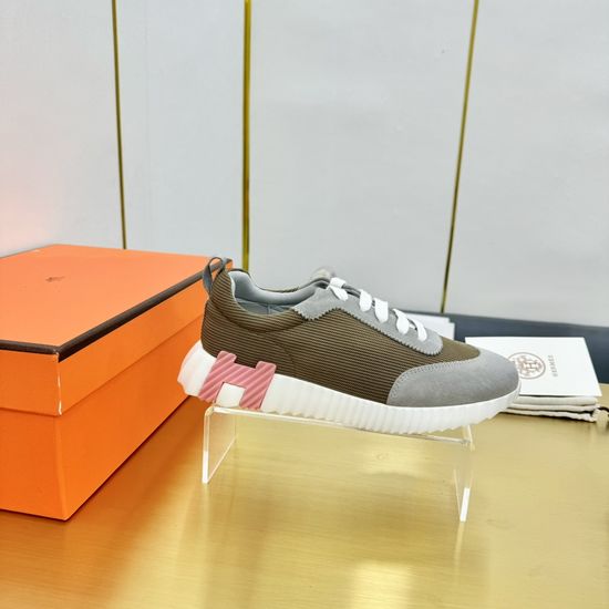 Hermes Classic Color Block Casual Comfortable Walking Shoes