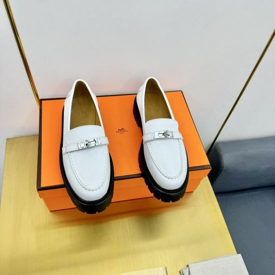Hermes Premium Leather Wool Lined Handcrafted Casual Shoes