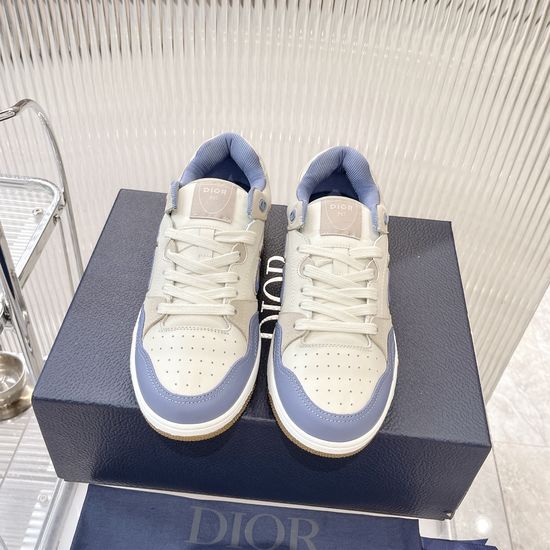 Christian Dior Premium Leather Low Top Sneakers With Printed Details