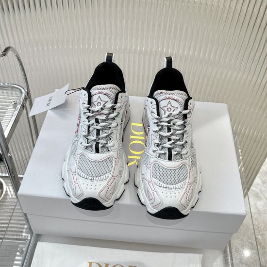 Christian Dior Casual Mesh Leather Fashion Chunky Sneakers