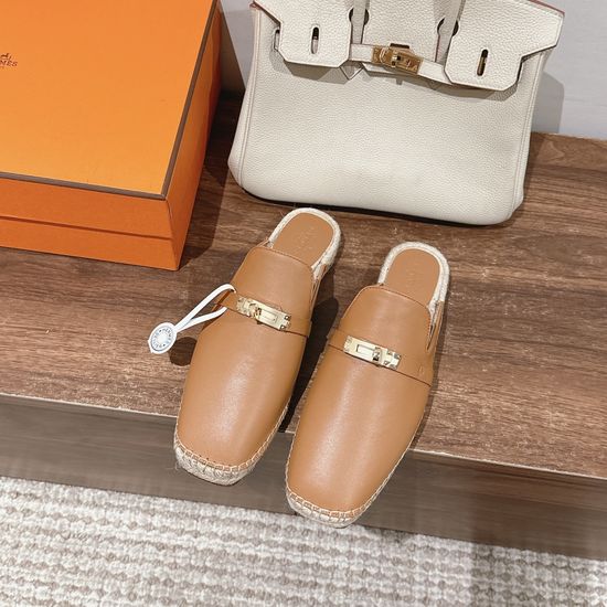 Hermes Handmade Espadrille Sandals Premium Leather Comfort Sole
