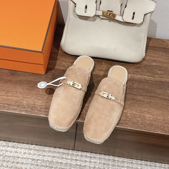Hermes Handmade Espadrille Sandals Premium Leather Comfort Sole