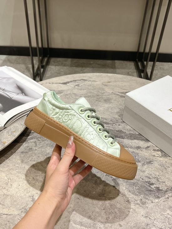 Christian Dior Premium Embroidered Casual Skate Shoes With Breathable Mesh Lining