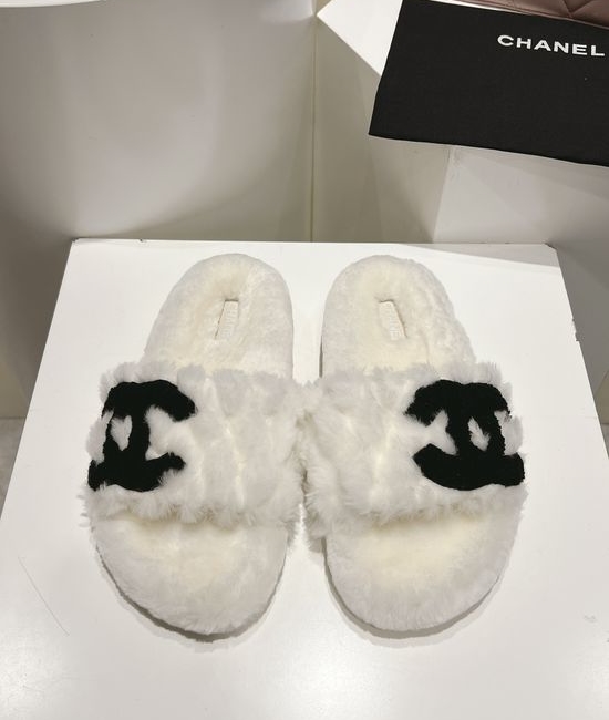 Chanel Warm Soft Genuine Wool Cozy Comfortable Casual Footwear