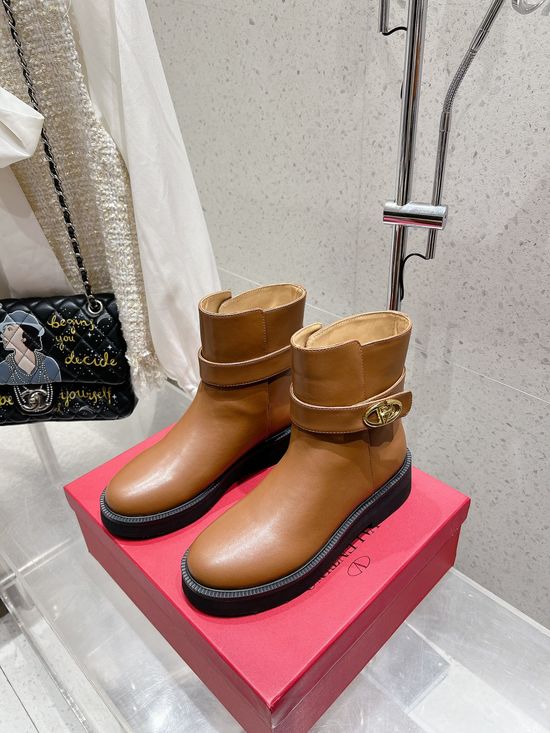 Valentino Genuine Leather Fashion Ankle & Knee High Boots