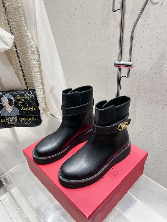 Valentino Genuine Leather Fashion Ankle & Knee High Boots