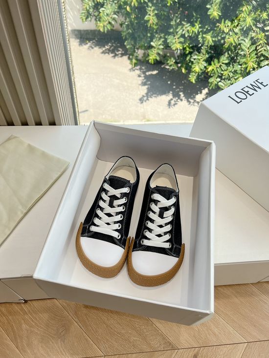 Loewe Casual Denim Canvas Shoes With Gift Box Packaging