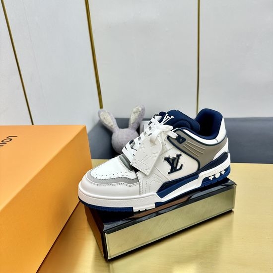 Louis Vuitton LV Premium Retro Basketball Sneakers with Sturdy Sole