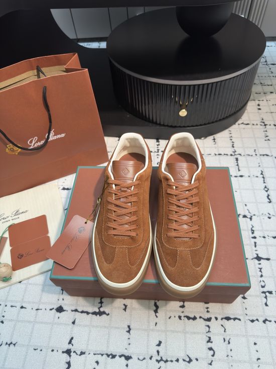 Loro Piana Ultra Soft Comfortable Casual Trainer Shoes Lightweight For All Day Wear