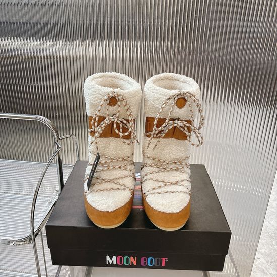 Moon Boot Chunky Platform Warm Snow Boots Lightweight Non-slip