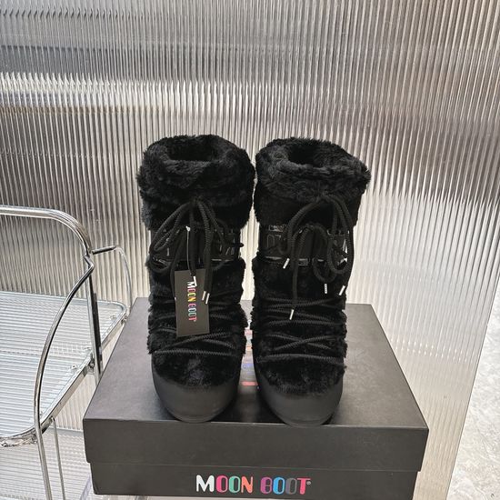 Moon Boot Chunky Platform Warm Snow Boots Lightweight Non-slip