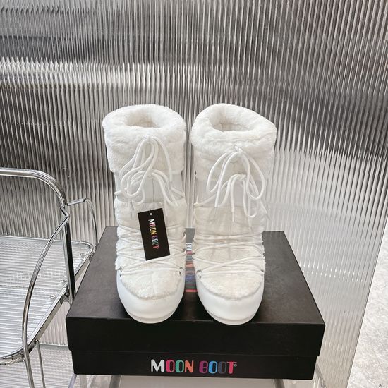 Moon Boot Chunky Platform Warm Snow Boots Lightweight Non-slip