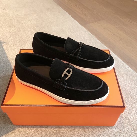 Hermes Classic Retro Comfortable Lace Up Casual Sneakers