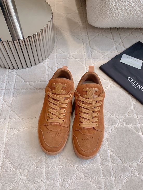 Celine Classic Color Matching Leather Casual Skate Shoes