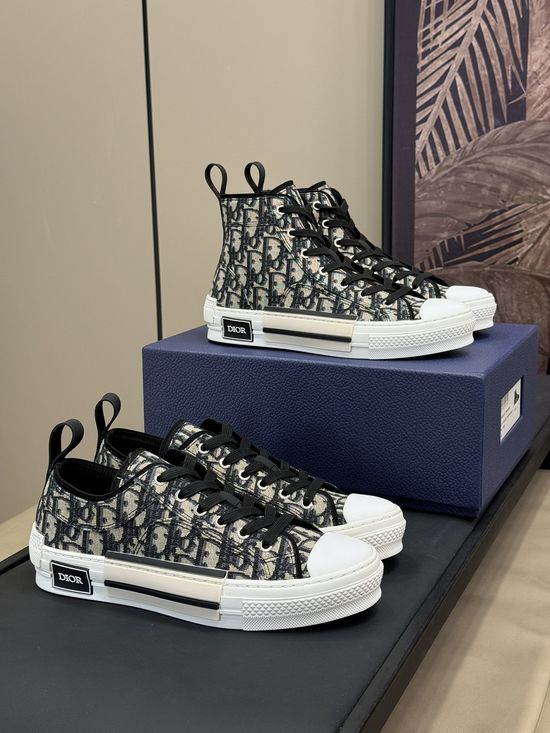 Christian Dior Embroidered Canvas Casual Shoes Fashion Sneakers