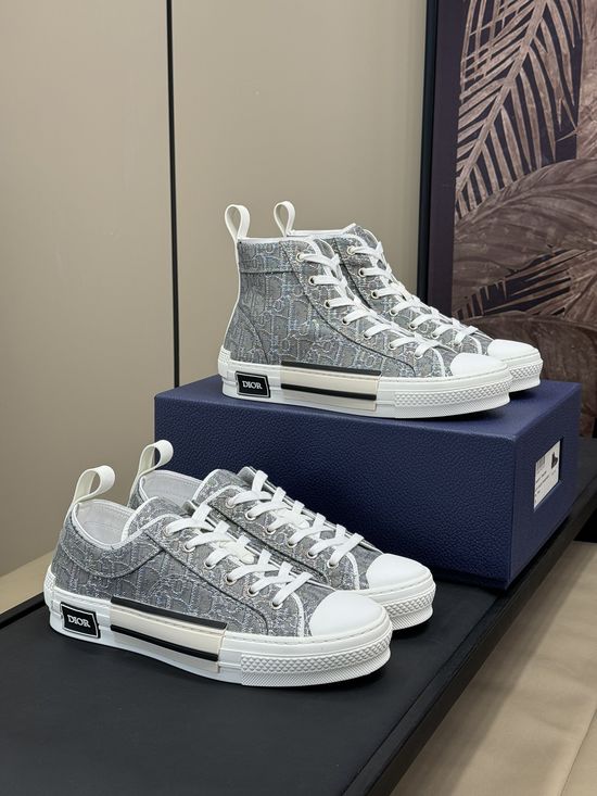 Christian Dior Embroidered Canvas Casual Shoes Fashion Sneakers