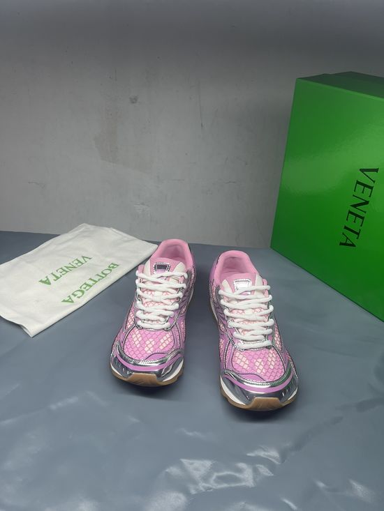Bottega Veneta Jelly Pink Breathable Chunky Sneakers Non-Slip Height Boosting Shoes