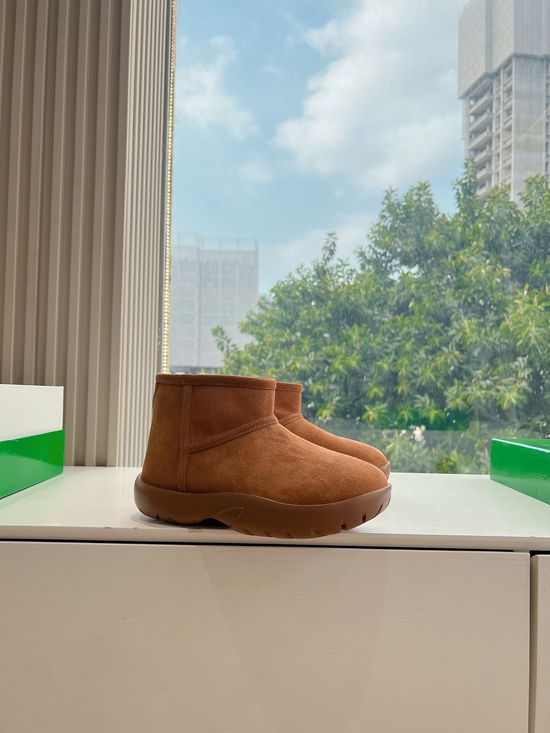 Bottega Veneta Suede Winter Boots Fleece Lining Non-slip Sole