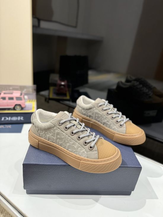 Christian Dior Embroidered Logo Canvas Casual Sneakers Premium Version