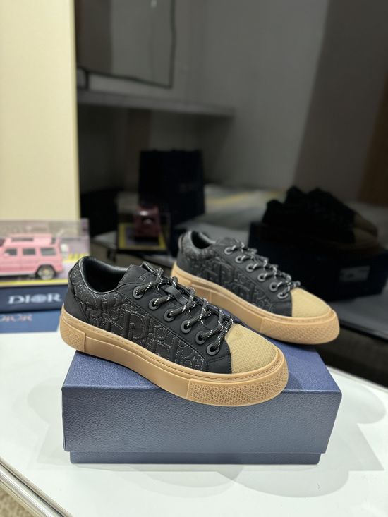 Christian Dior Embroidered Logo Canvas Casual Sneakers Premium Version