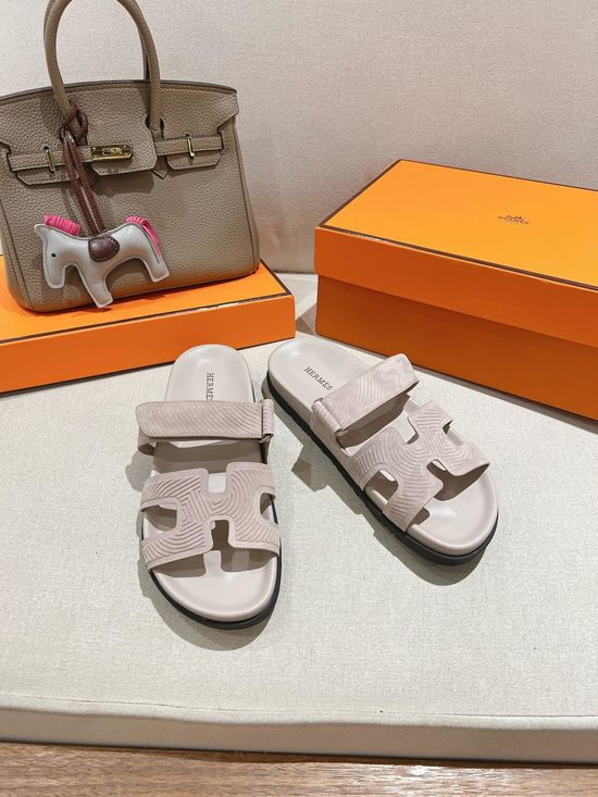 Hermes Classic Non Slip Casual Open Toe Slide Sandals
