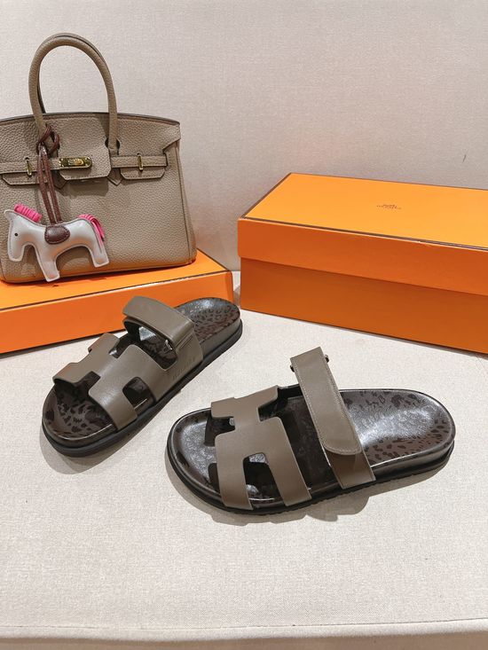 Hermes Classic Non Slip Casual Open Toe Slide Sandals