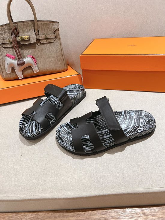 Hermes Classic Non Slip Casual Open Toe Slide Sandals