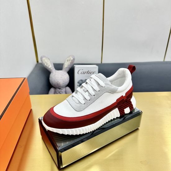 Hermes Premium Color Block Casual Athletic Sneakers