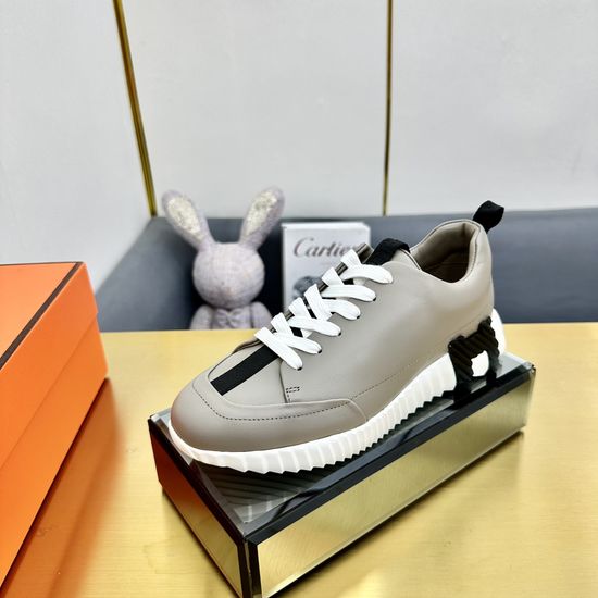 Hermes Classic Color Block Casual Comfortable Walking Shoes