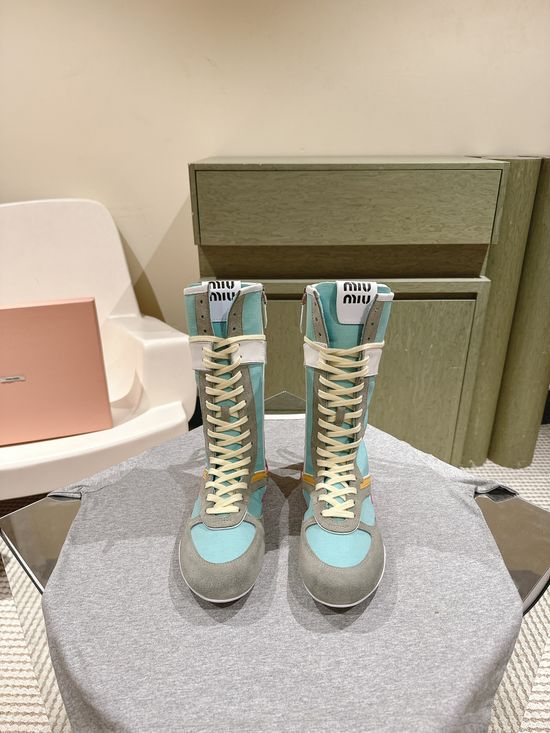 Miu Miu High-Top and Low-Top Fashion Boots