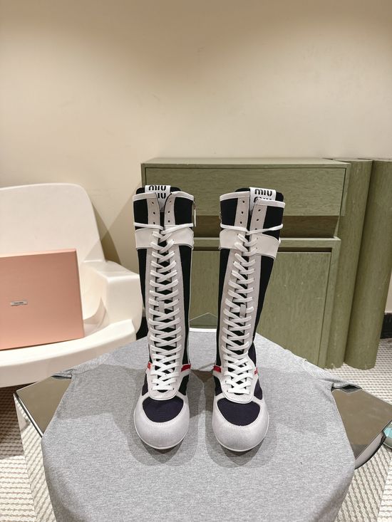 Miu Miu High-Top and Low-Top Fashion Boots