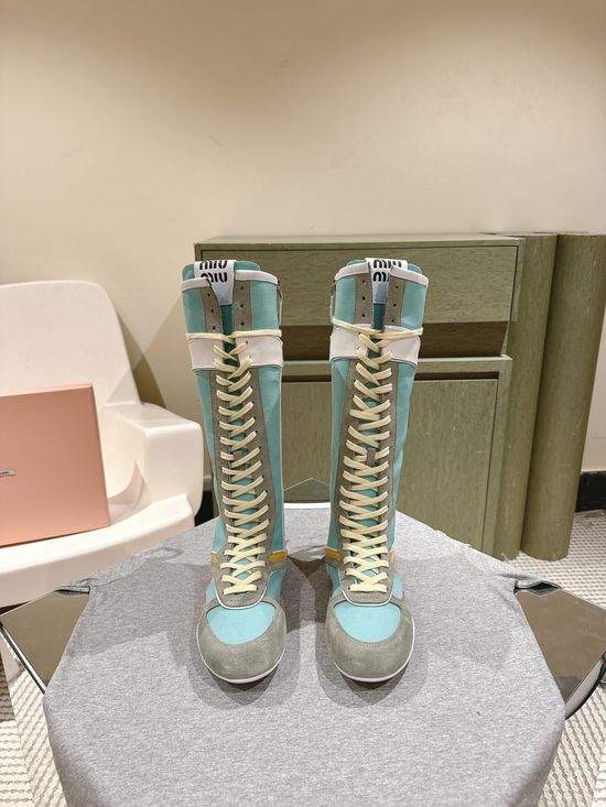 Miu Miu High-Top and Low-Top Fashion Boots