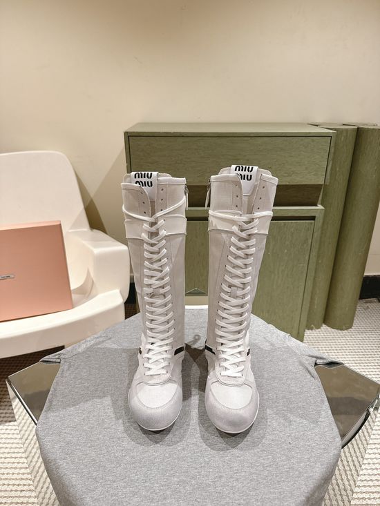 Miu Miu High-Top and Low-Top Fashion Boots