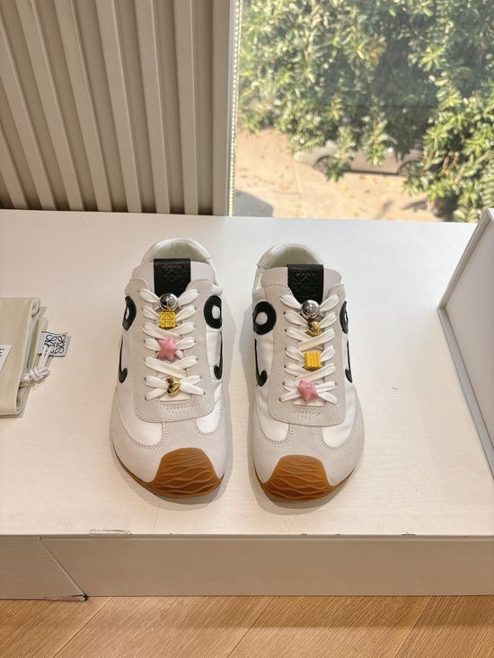 Loewe Suede Upper Sneakers Comfortable Casual Daily Shoes