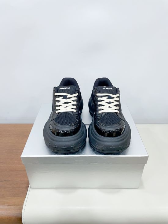 SMFK Embossed Platform Sneakers Non-slip Comfortable Casual Shoes