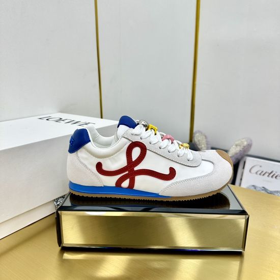Loewe Retro Style Low Top Casual Training Sneakers