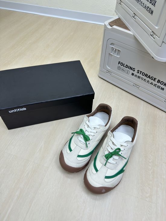 Untitlab White Green Retro Low Top Casual Training Sneakers Comfortable Sole