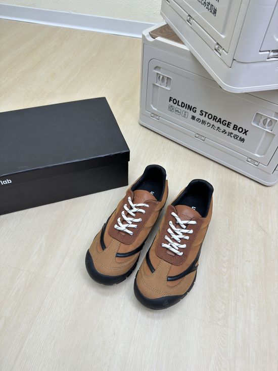 Untitlab Brown Retro Low Top Casual Training Sneakers Comfortable Sole