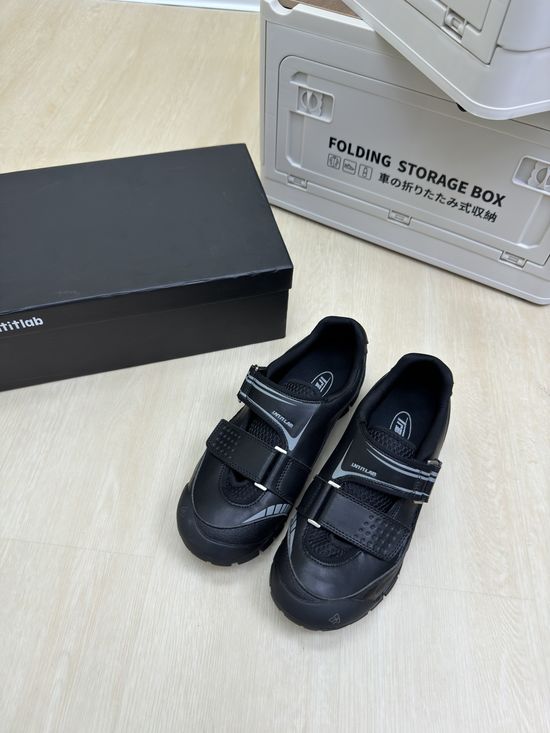 Untitlab All Black Patchwork Casual Training Shoes with Rubber Sole