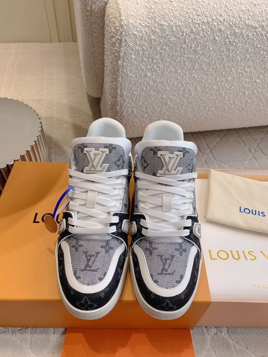 Louis Vuitton Premium Classic Casual Fashion Skate Board Shoes