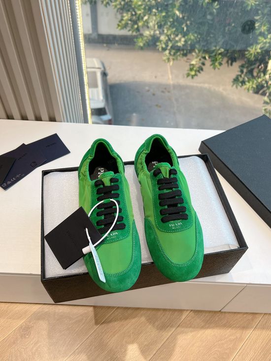 Prada Suede Upper Soft Lined Non-slip Casual Sneakers