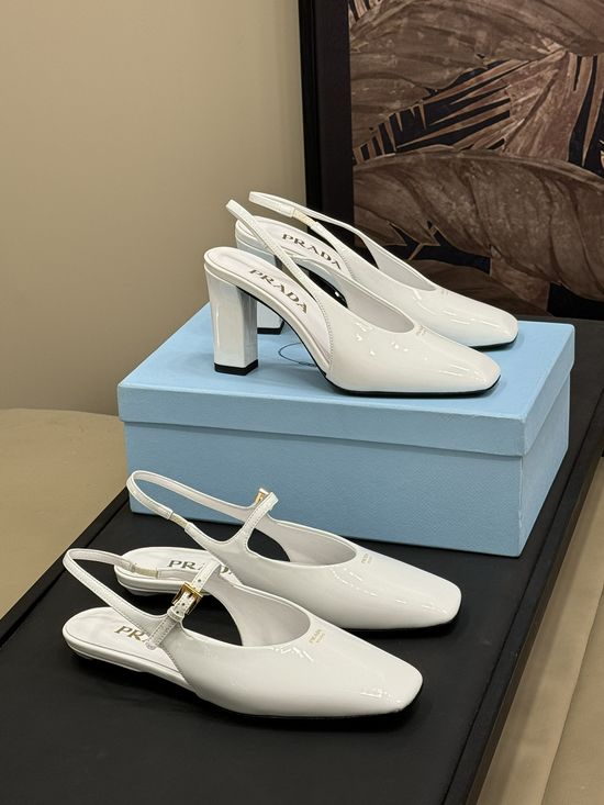 Prada Square Toe Leather Dress Shoes With Sheepskin Lining