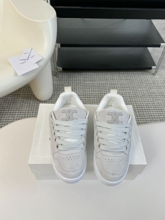 Celine Classic Couple Padded Casual Sneakers with Suede Upper